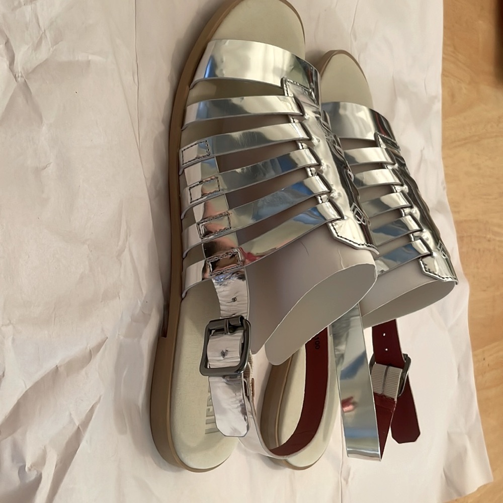 Liebeskind Sandals - Size 10 - Silver - NWOT - Picture 5 of 7